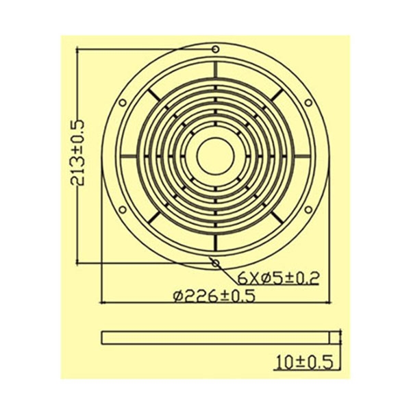 Fan plastic grille Φ220mm